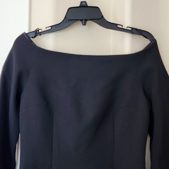 NWT KEEPSAKE Off Shoulder Cocktail Dress Black Size M YKK Zipper - Picture 4 of 12
